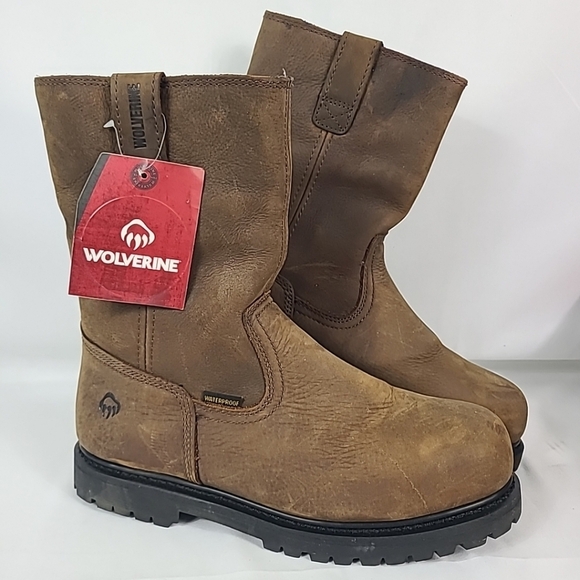 Wolverine Men's Iron Ridge WP Steel Toe Oil Resist Work Boots Sz 10.5 EW W08506 - Picture 1 of 9